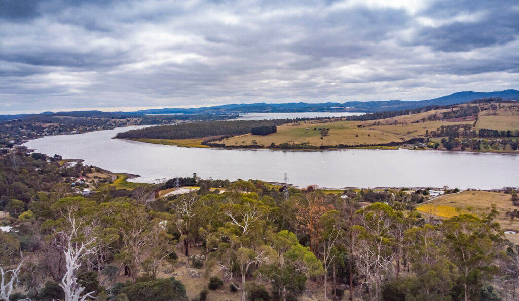 The Tamar River in Tasmania